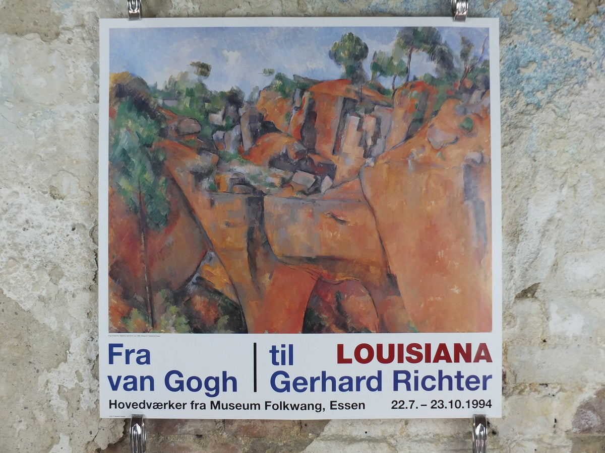 1994 Paul Cezanne Poster, The Bibémus Quarry 1899, Impressionism, Post-Impressionism, Cubism, gallery exhibition, wall art decor