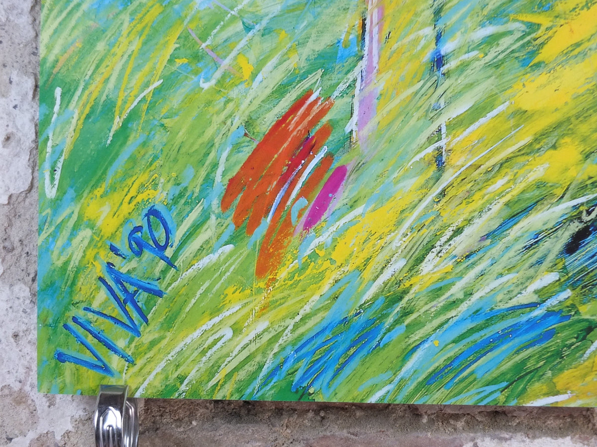 1990 Wind Turbine Poster, Eco Pop art, Windmills and wind power, Scandanavian fluoro pop art, gallery wall art decor
