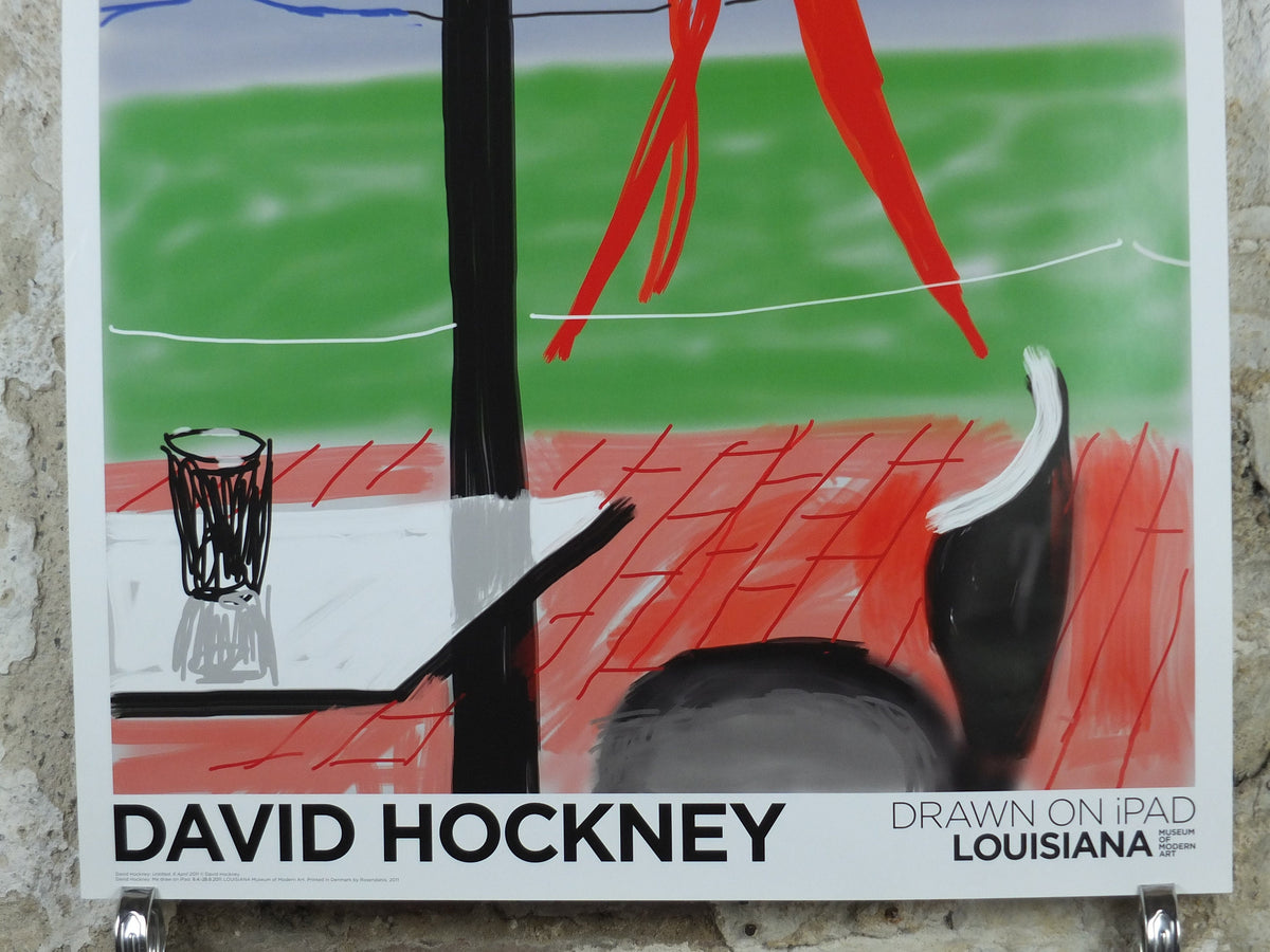 2011 David Hockney Poster, Untitled, Me draw on iPad, Louisiana, Pop Art, gallery exhibition wall art decor