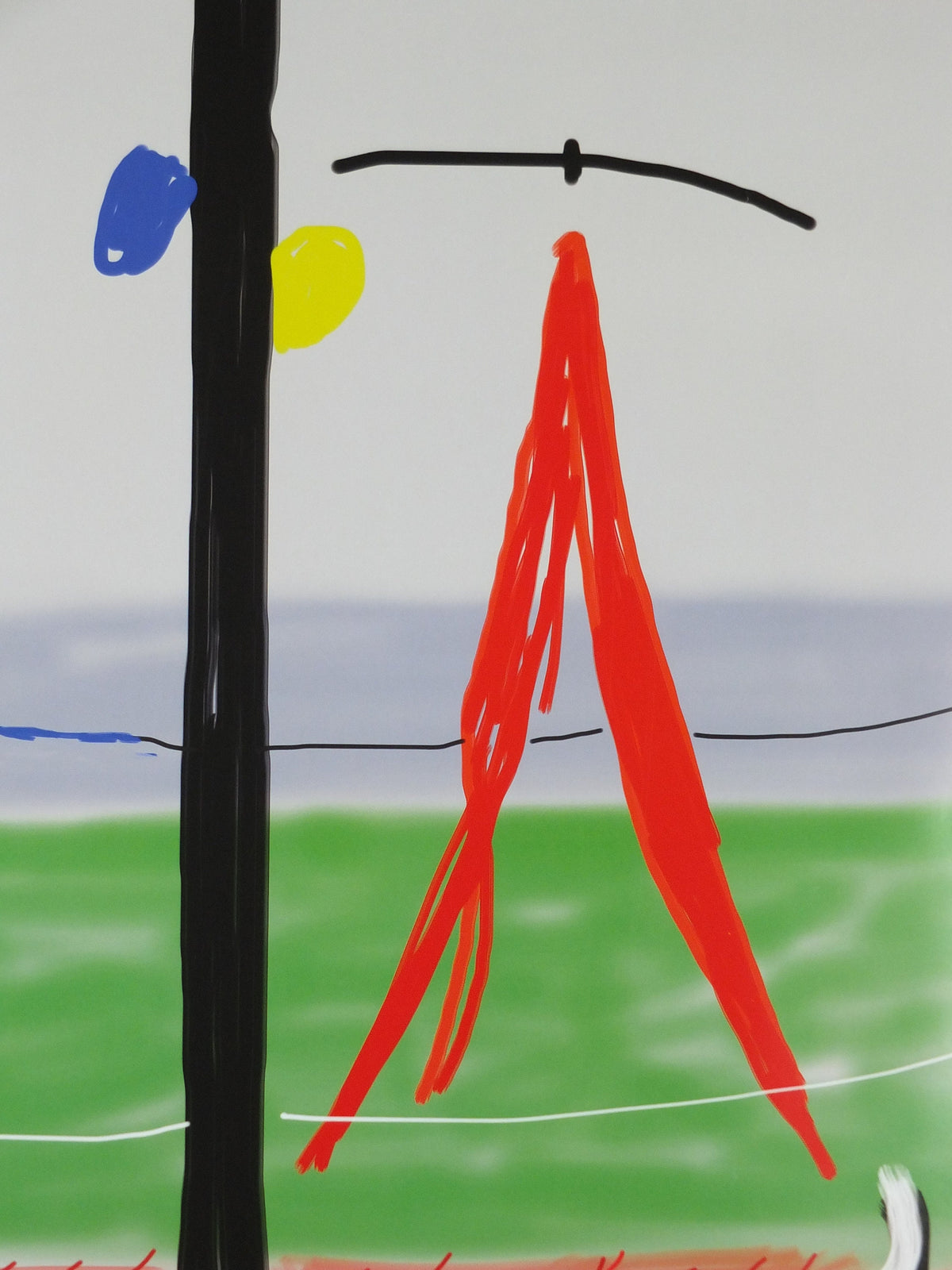 2011 David Hockney Poster, Untitled, Me draw on iPad, Louisiana, Pop Art, gallery exhibition wall art decor