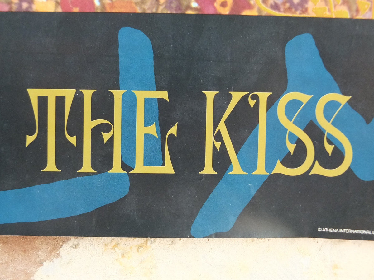 1992 Gustav Klimt Poster, The Kiss, from Athena International, Art Nouveau Symbolism Vienna Secession gallery exhibition, wall art decor