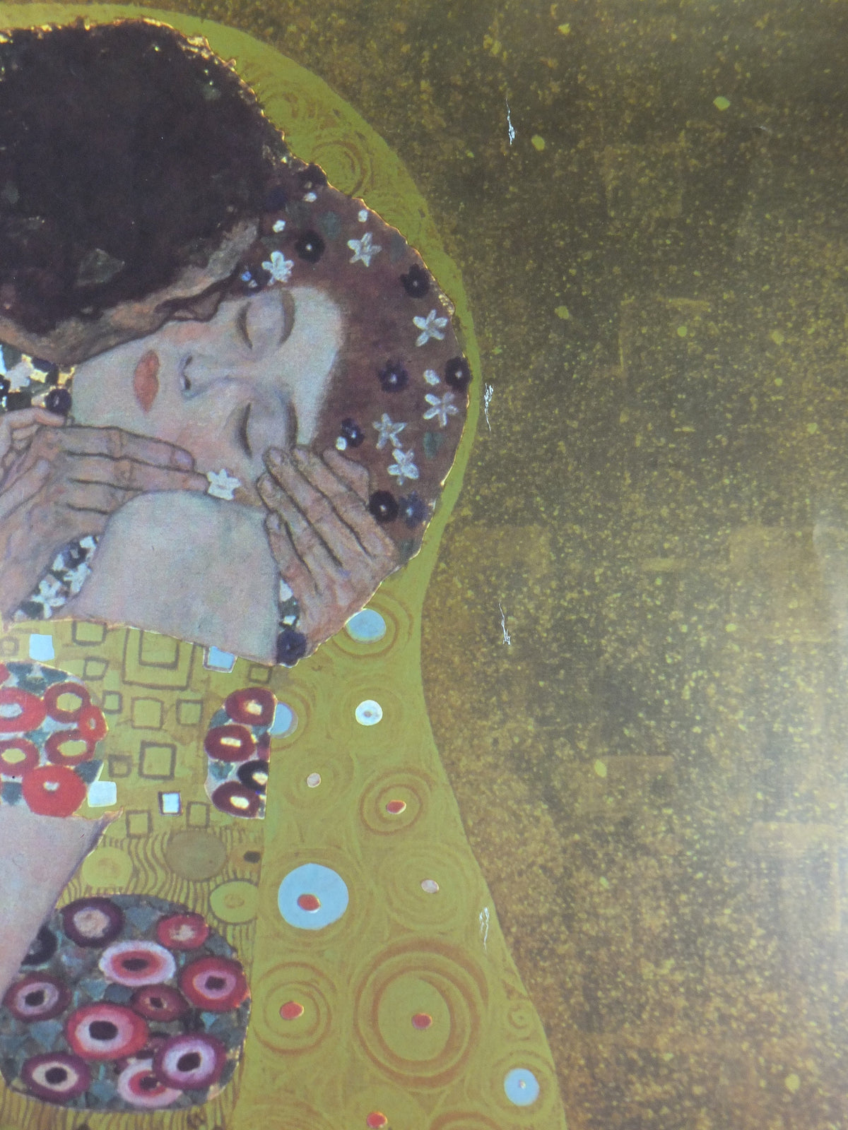 1992 Gustav Klimt Poster, The Kiss, from Athena International, Art Nouveau Symbolism Vienna Secession gallery exhibition, wall art decor