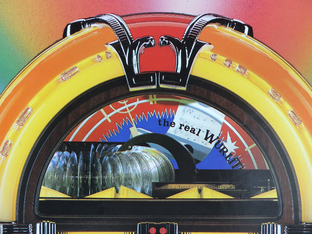 1980s Wurlizter Jukebox Poster, colourful retro advertising for the grandest music players ever, gifts for music lovers, wall art decor