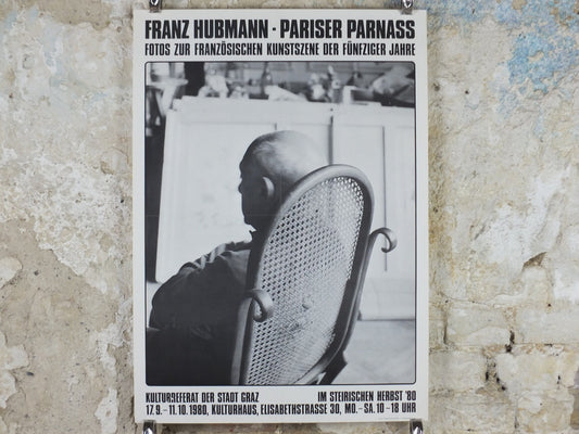 1980 Franz Hubmann Poster, Picasso in a cane rocking chair in California Villa 1957, Photography, gallery exhibition, wall art decor