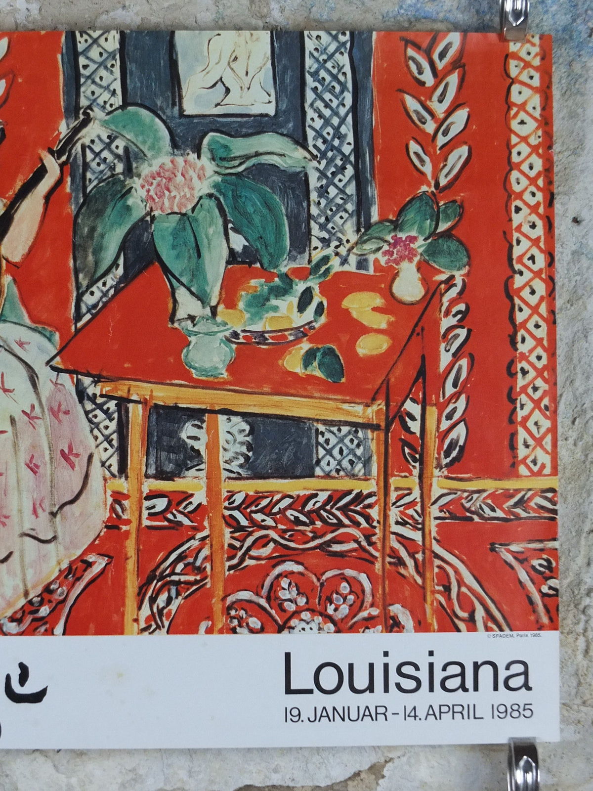 1985 Henri Matisse Poster, The Lute 1943, Fauvism, Modernism, Post-Impressionism expressionism, gallery exhibition wall art decor