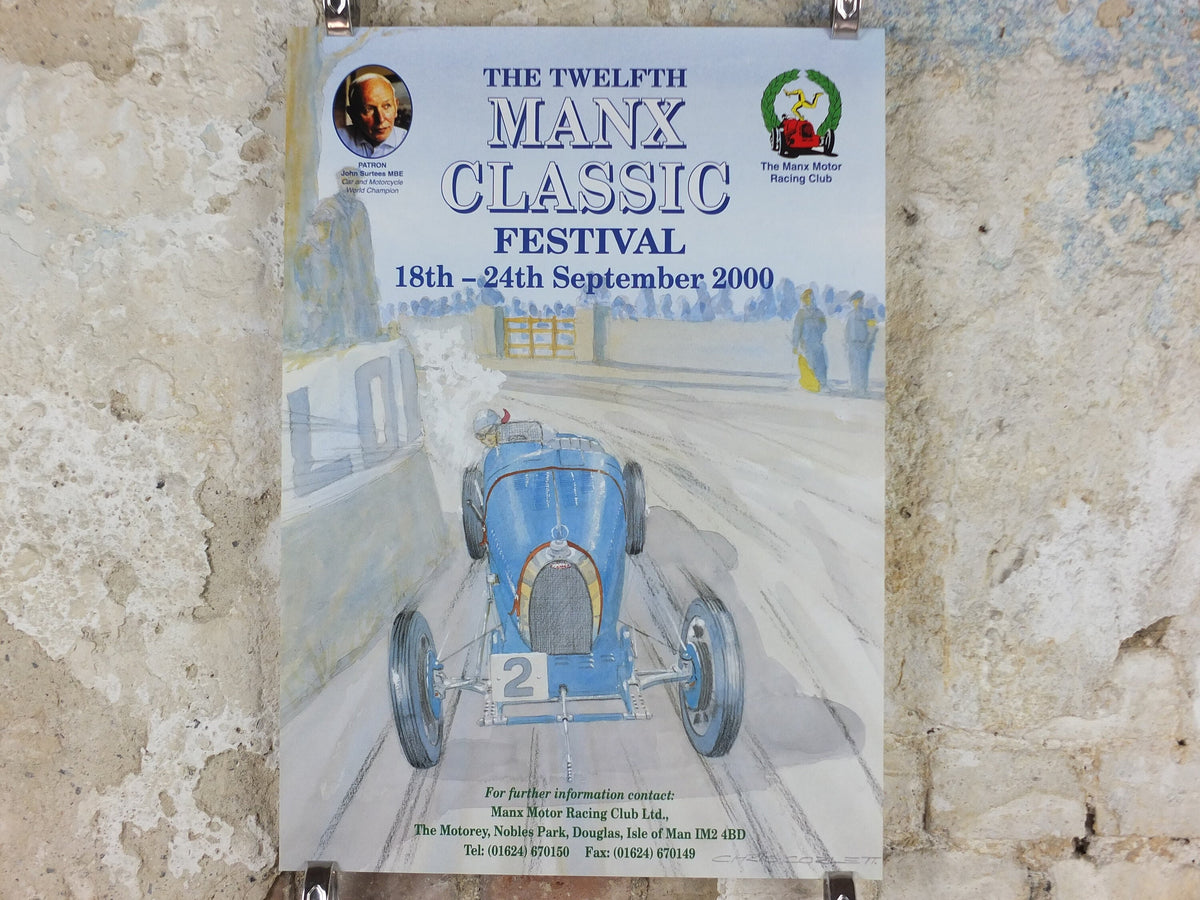 2000 The 12th Manx Classic, Vintage Car Rally enthusiasts, Isle of Man, motor sport motorsport, wall art decor