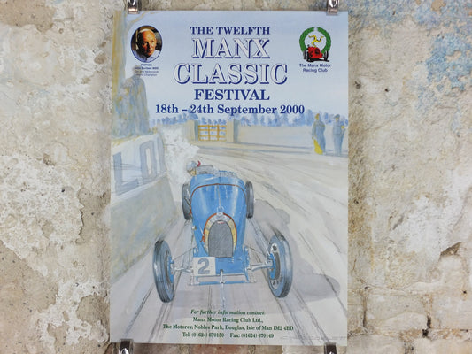 2000 The 12th Manx Classic, Vintage Car Rally enthusiasts, Isle of Man, motor sport motorsport, wall art decor