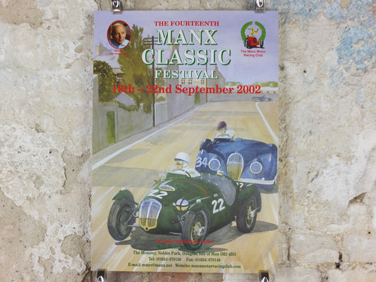 2002 The 14th Manx Classic, Vintage Car Rally enthusiasts, Isle of Man, motor sport motorsport, wall art decor