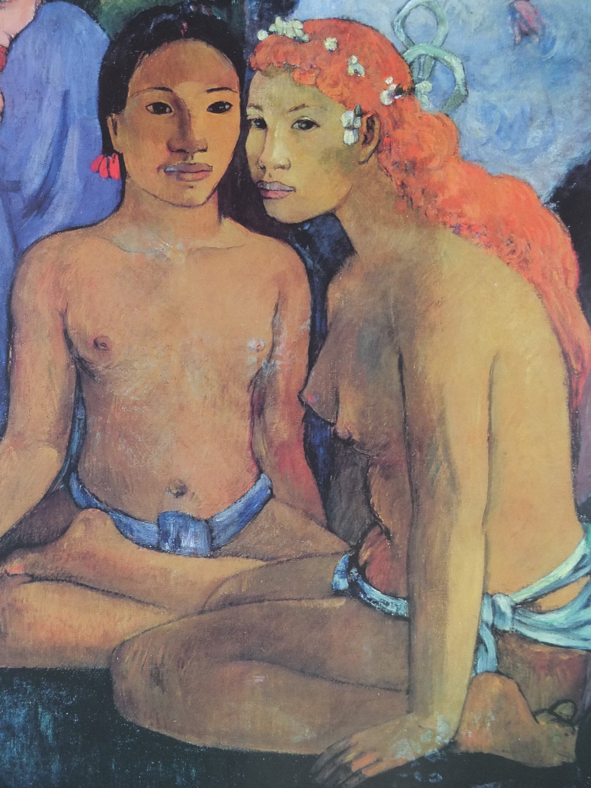 1994 Paul Gauguin Poster, Barbarian Tales, Contes Barabares 1902, Post Expressionism gallery exhibition, wall art decor