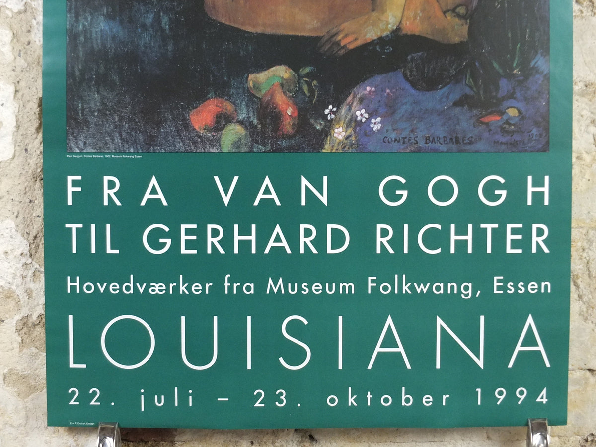 1994 Paul Gauguin Poster, Barbarian Tales, Contes Barabares 1902, Post Expressionism gallery exhibition, wall art decor