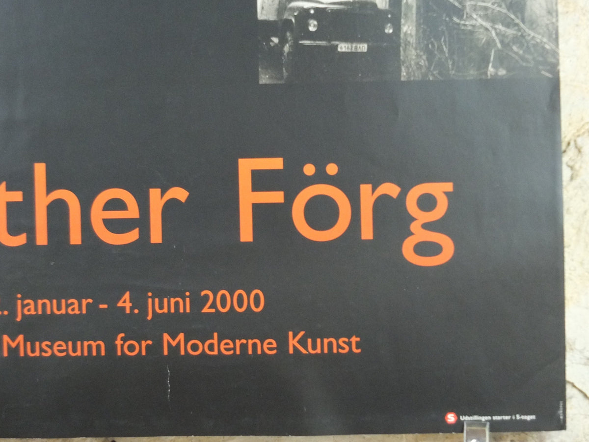2000 Günther Förg Poster, Arken Copenhagen, Modern Art and Photography, artist gallery exhibition, wall art decor