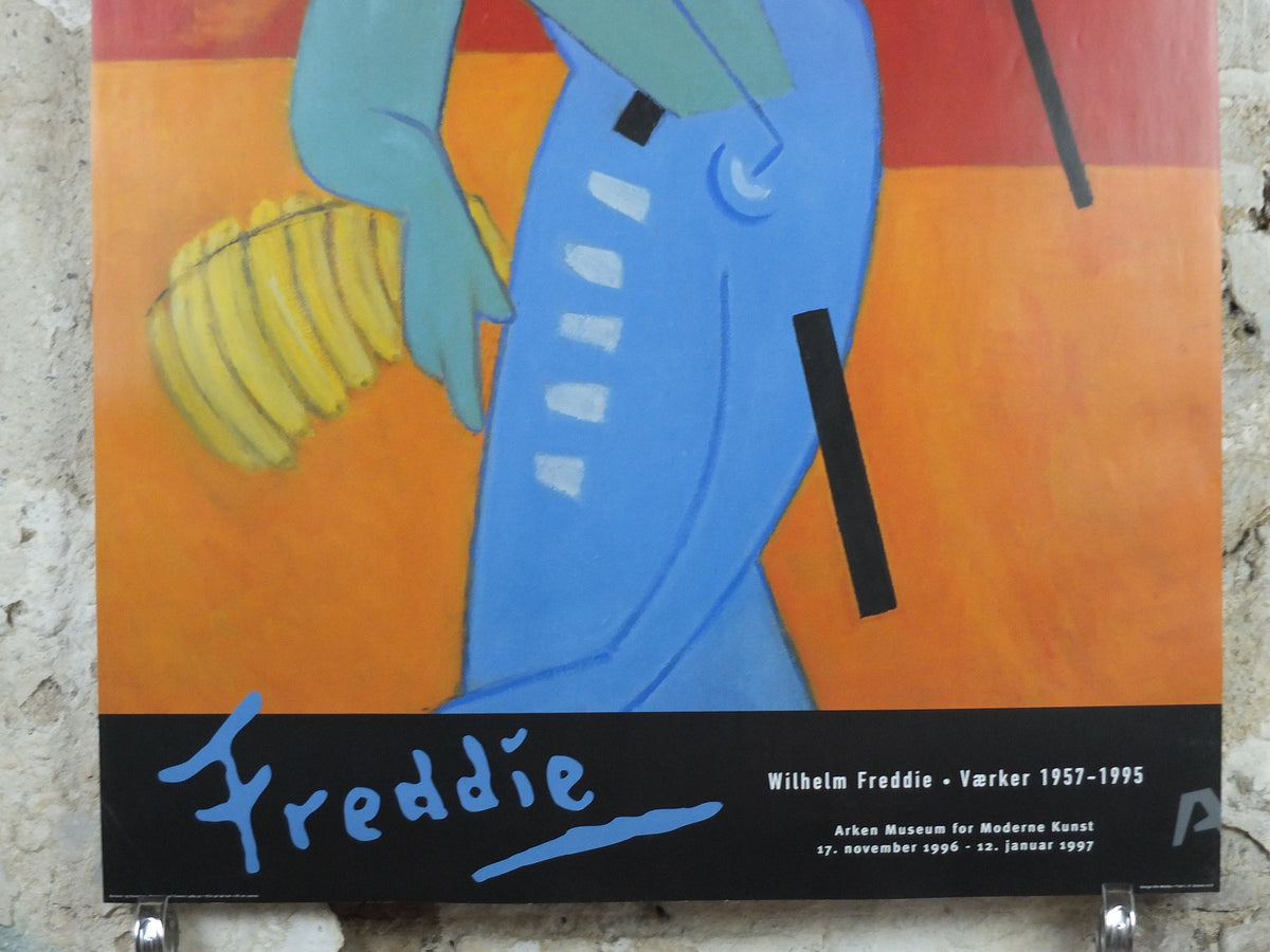 1996 Wilhelm Freddie, Bananas and Flowers 1990, Bananae of Blomster, Abstract Surrealism, gallery exhibition wall art decor