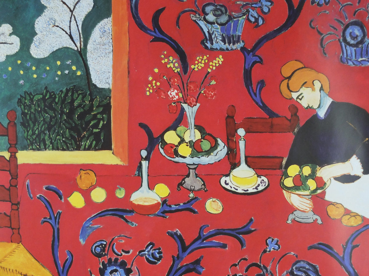 1999 Henri Matisse, Study in Red 1908, studie i rødt, Fauvism, Modernism, Post-Impressionism expressionism gallery exhibition wall art decor