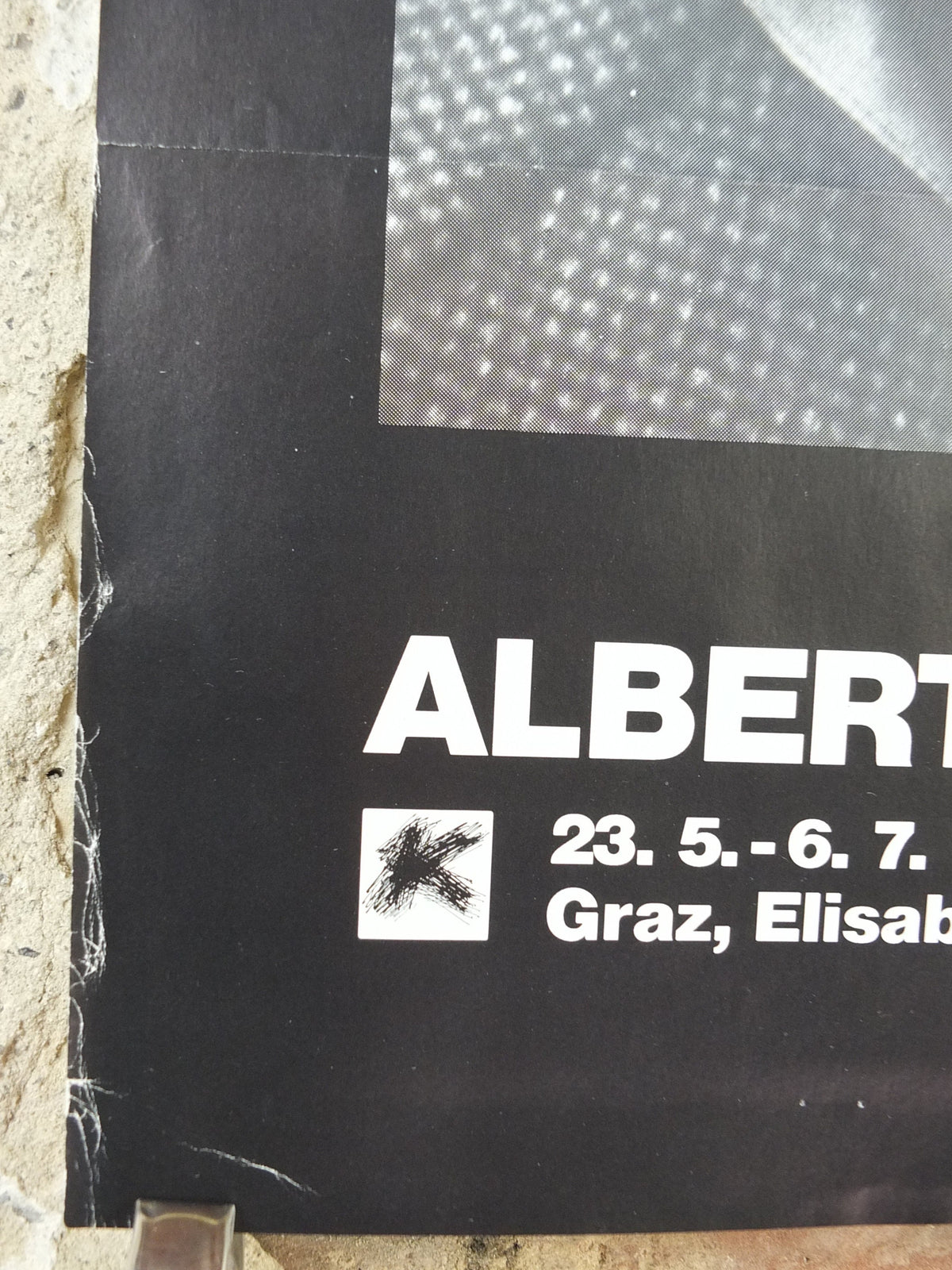 1985 Alberto Giacometti Poster, Self Portrait, Photography, Surrealism, Cubism and Expressionism, gallery exhibition, wall art decor