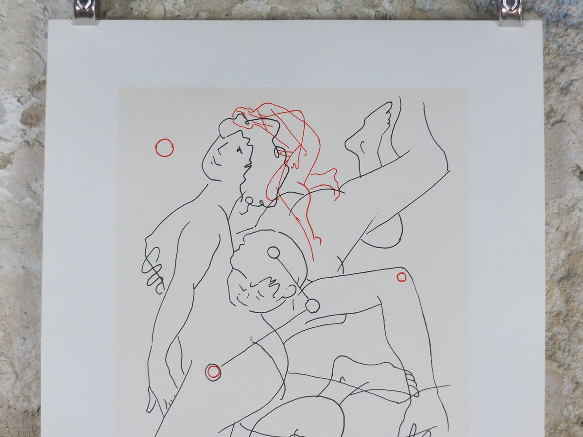 1980 Wilhelm Freddie, Love Songs 1980, Chanson d'amour, Abstract Surrealism, gallery exhibition wall art decor