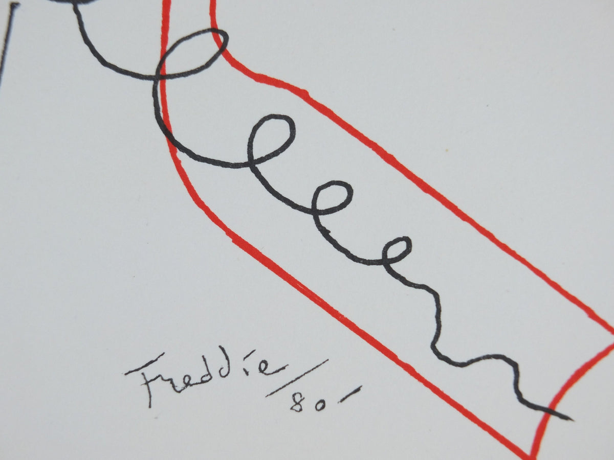 1980 Wilhelm Freddie, Love Songs 1980, Chanson d'amour, Abstract Surrealism, gallery exhibition wall art decor