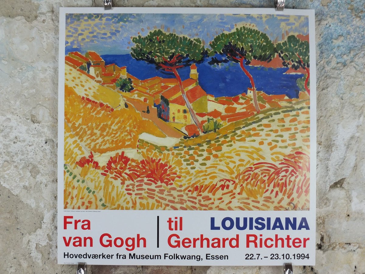 1994 Andre Derain Poster, Vue de Collioure, (View of Collioure) 1905, Der Blaue Reiter, Expressionism gallery exhibition, wall art decor