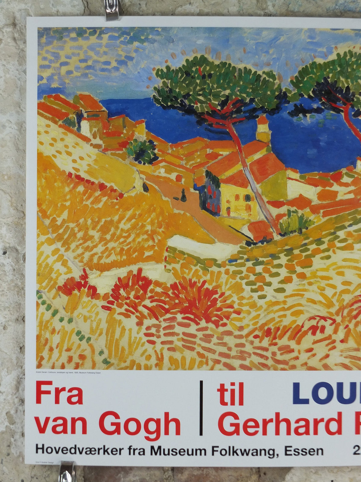 1994 Andre Derain Poster, Vue de Collioure, View of Collioure 1905, Der Blaue Reiter, Expressionism gallery exhibition, wall art decor