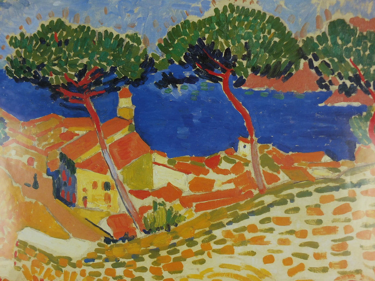 1994 Andre Derain Poster, Vue de Collioure, View of Collioure 1905, Der Blaue Reiter, Expressionism gallery exhibition, wall art decor