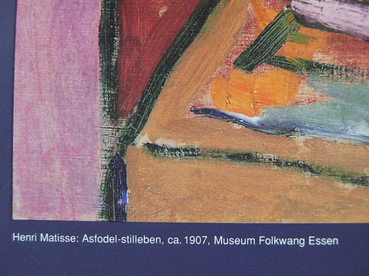 1994 Henri Matisse Poster, Still Life With Asphodels 1902, Nature morte aux asphodèles Fauvism, Modernism gallery exhibition, wall art decor