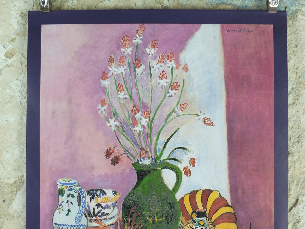 1994 Henri Matisse Poster, Still Life With Asphodels 1902, Nature morte aux asphodèles Fauvism, Modernism gallery exhibition, wall art decor