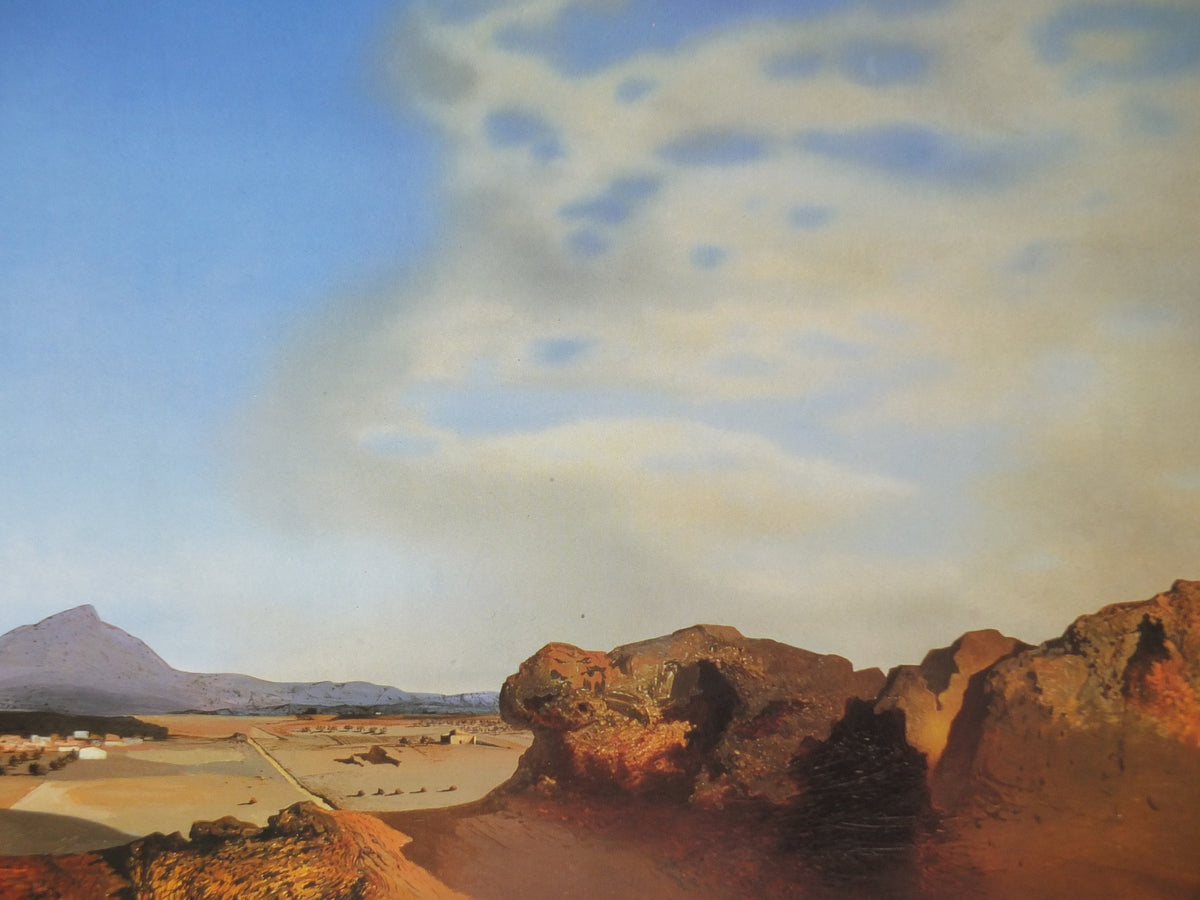 1994 Salvadore Dali Poster, The Pharmacist of Ampurdan Seeking Absolutely Nothing, 1936, Surrealism, gallery exhibition, wall art decor