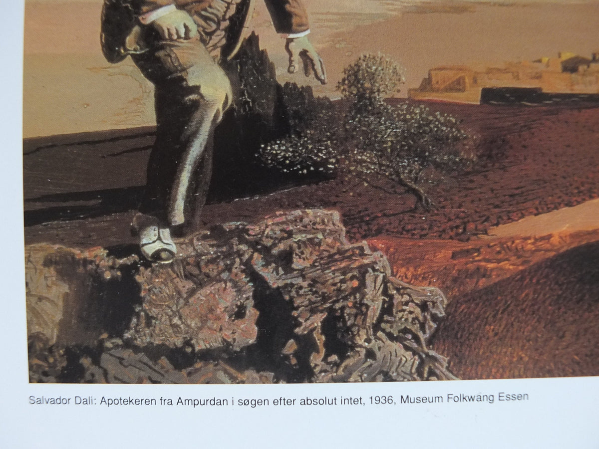 1994 Salvadore Dali Poster, The Pharmacist of Ampurdan Seeking Absolutely Nothing, 1936, Surrealism, gallery exhibition, wall art decor