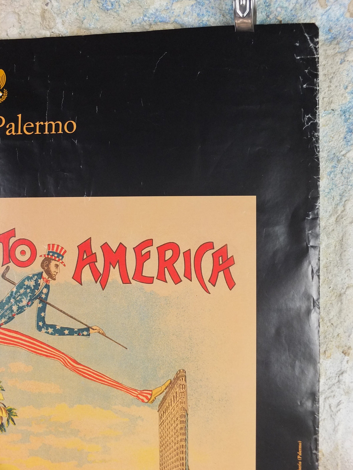2007 From Palermo to America Poster, Sicilian Italian immigration to the United States, wall art decor