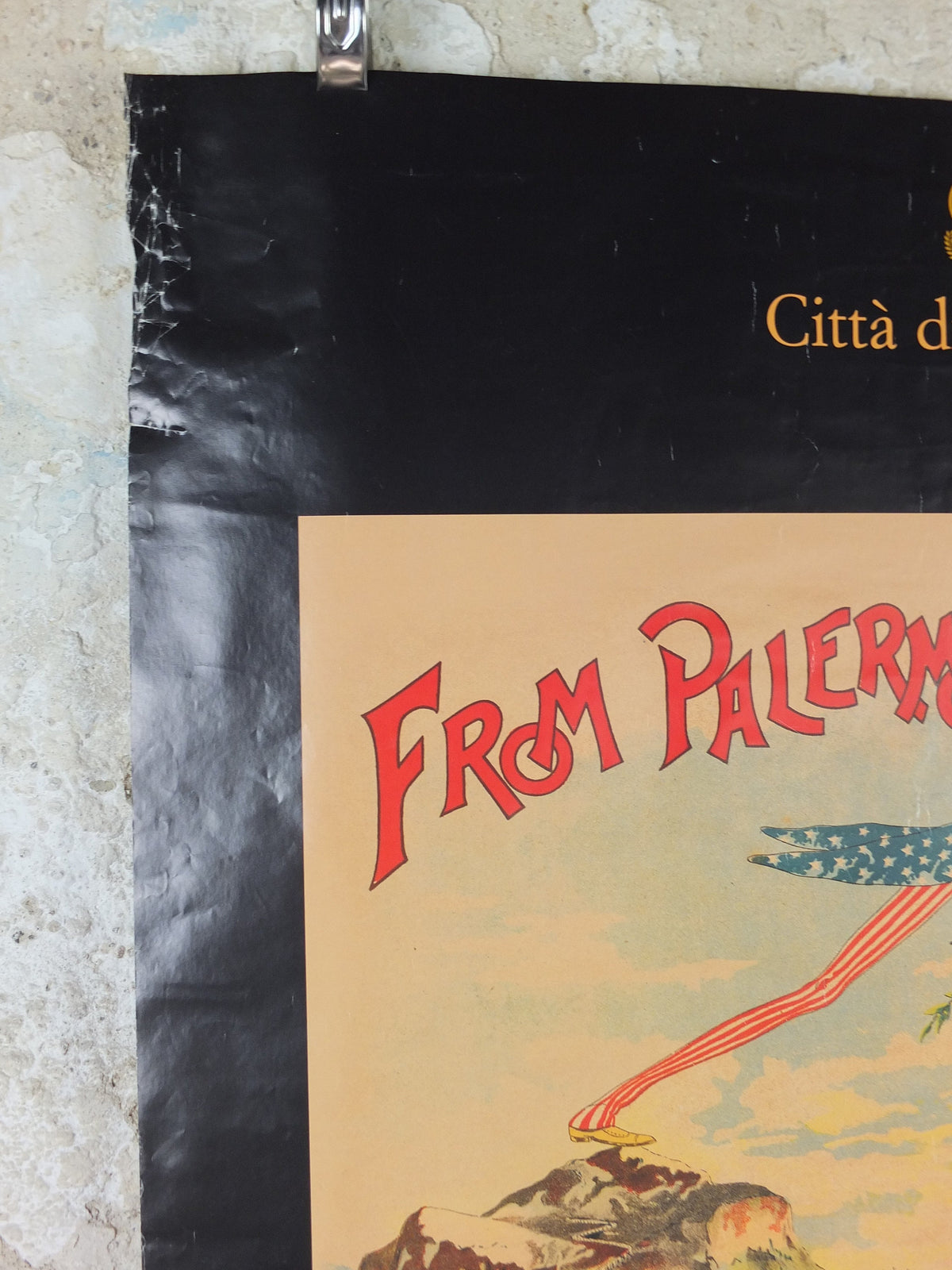 2007 From Palermo to America Poster, Sicilian Italian immigration to the United States, wall art decor