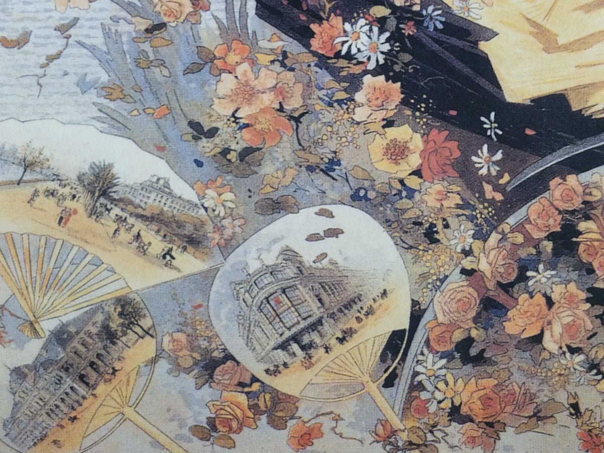 L'Hiver Nice Cote d'Azure Poster, Pier Pavillion on the French Riviera, reproduction from the 1980s, wall art decor