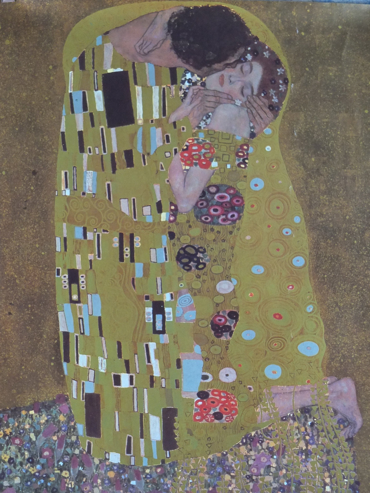 1992 Gustav Klimt Poster, The Kiss, from Athena International, Art Nouveau Symbolism Vienna Secession gallery exhibition, wall art decor