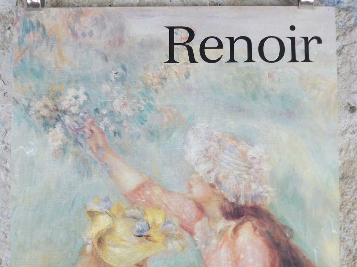 1985 Pierre Renoir Poster, In the Meadow, Dans la Prairie, Grand Palais, impressionists, artist gallery exhibition wall art decor