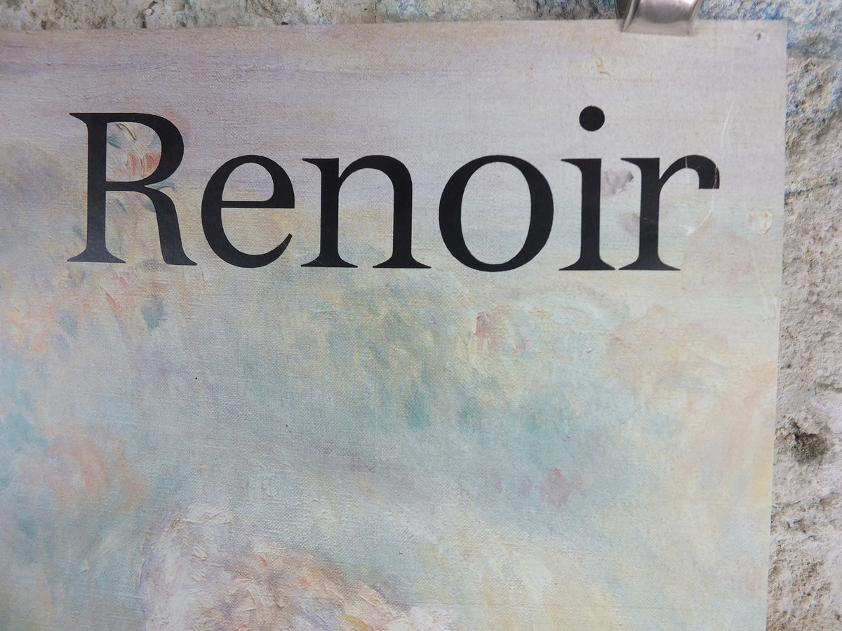1985 Pierre Renoir Poster, In the Meadow, Dans la Prairie, Grand Palais, impressionists, artist gallery exhibition wall art decor