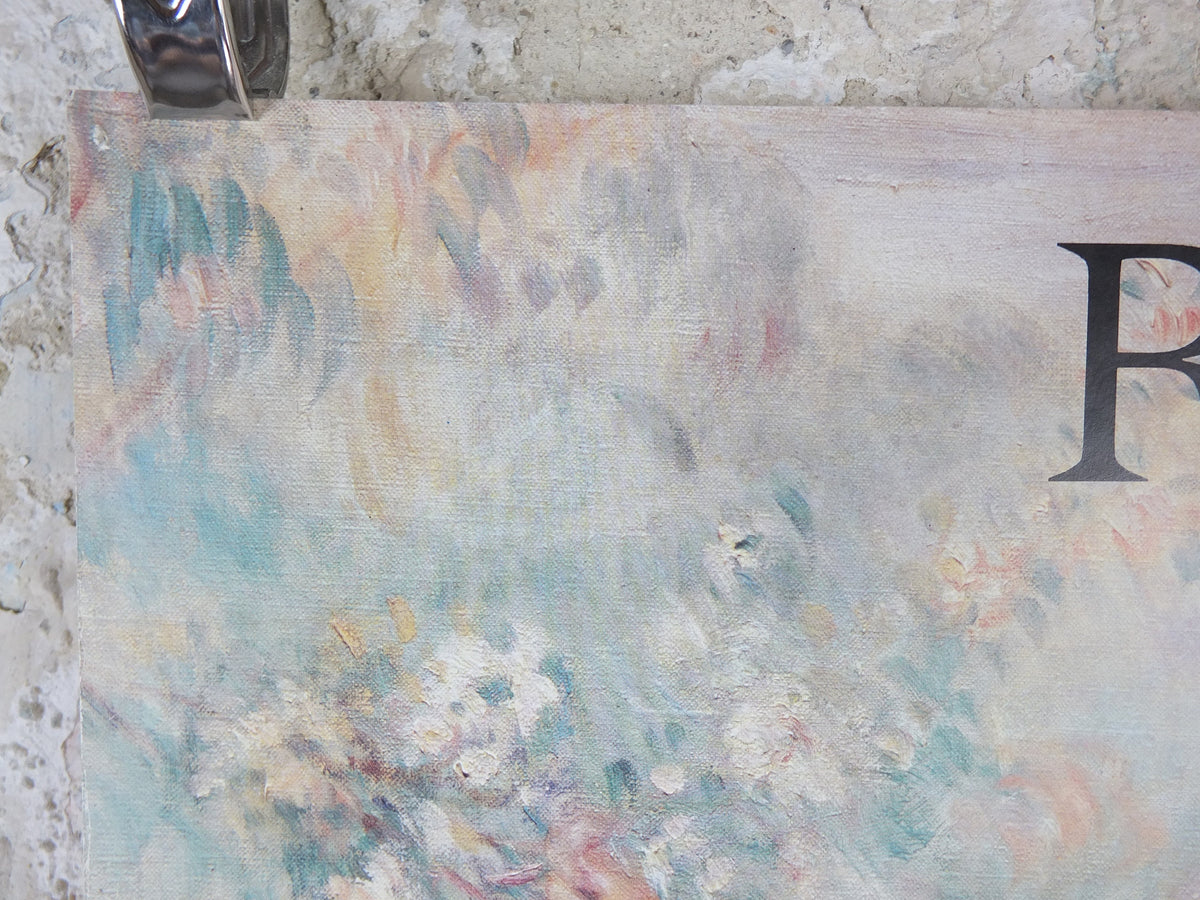 1985 Pierre Renoir Poster, In the Meadow, Dans la Prairie, Grand Palais, impressionists, artist gallery exhibition wall art decor