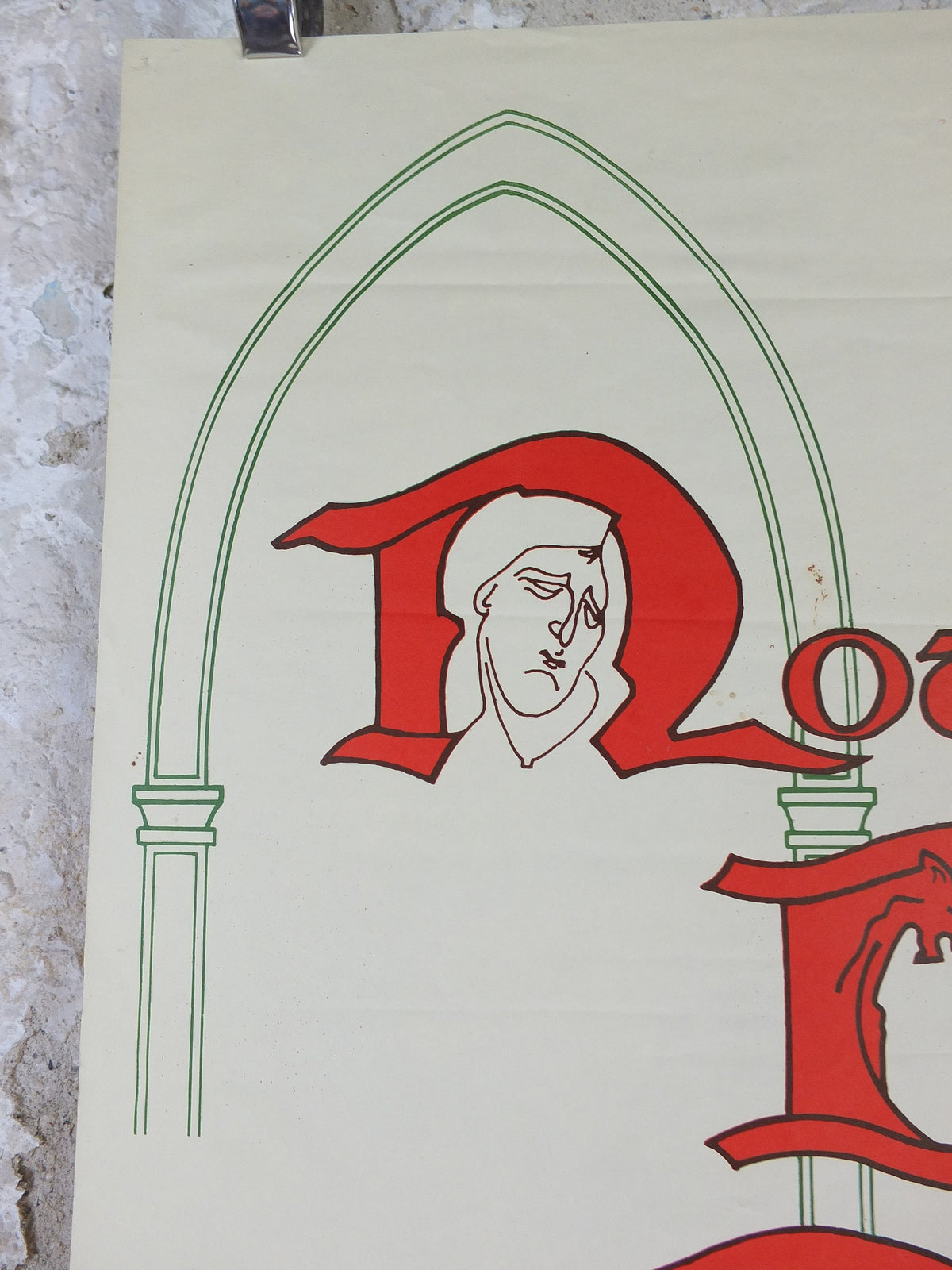 1973 Notre Dame de Paris Poster, Victor Hugo, a theatrical adaptation from Centre Regional d'Animation Culturelle, wall art decor