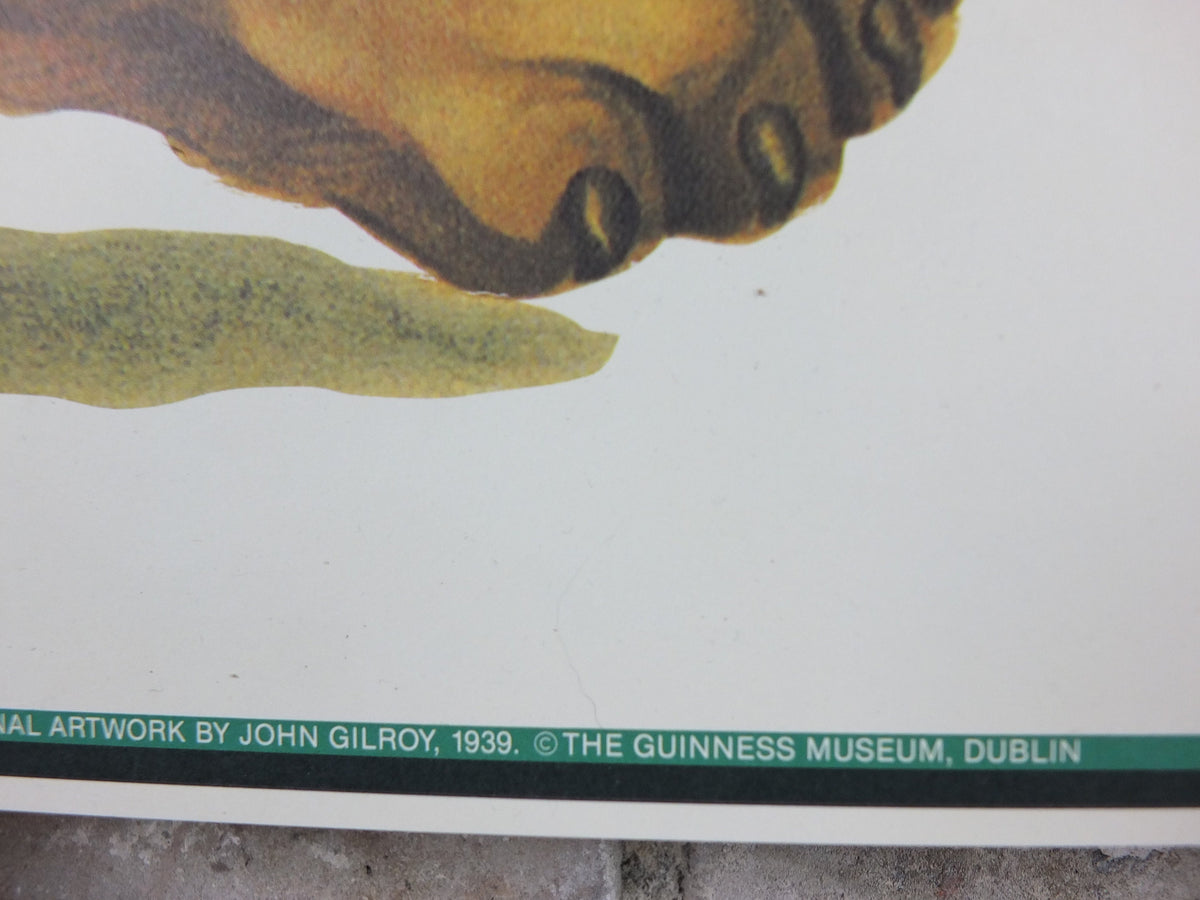 Vintage Guinness Poster, My Goodness My Guinness, from Guinness Museum, 1939 Advertising campaign Wall art by Gilroy retro 1990s