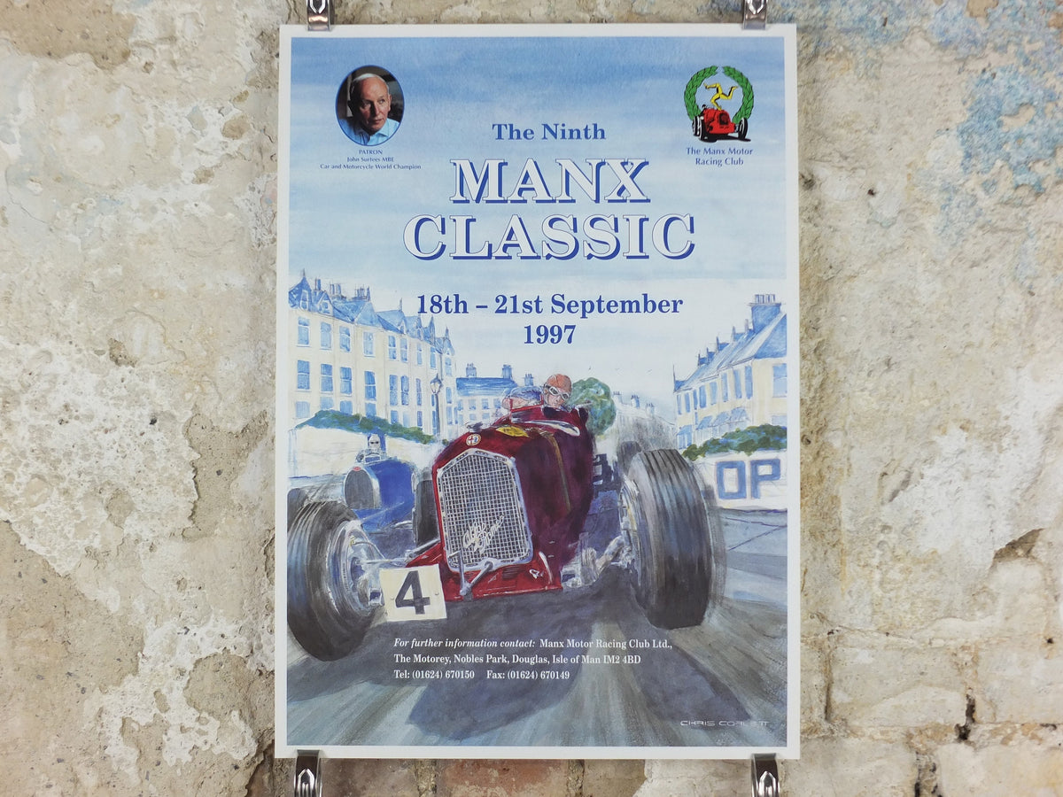 1997 The 9th Manx Classic, Vintage Car Rally enthusiasts, Isle of Man, motor sport motorsport, wall art decor