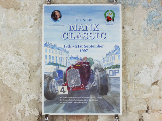 1997 The 9th Manx Classic, Vintage Car Rally enthusiasts, Isle of Man, motor sport motorsport, wall art decor