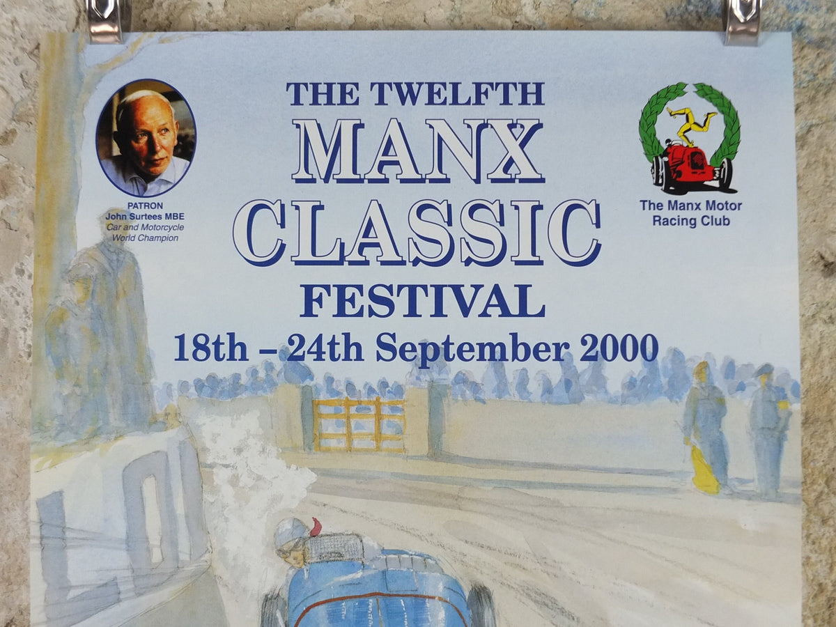 2000 The 12th Manx Classic, Vintage Car Rally enthusiasts, Isle of Man, motor sport motorsport, wall art decor