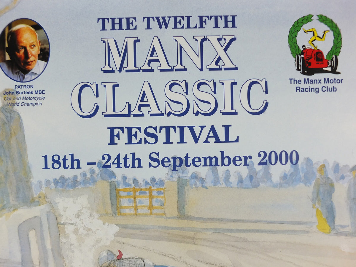 2000 The 12th Manx Classic, Vintage Car Rally enthusiasts, Isle of Man, motor sport motorsport, wall art decor
