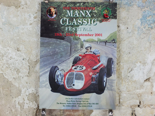 2001 The 13th Manx Classic, Vintage Car Rally enthusiasts, Isle of Man, motor sport motorsport, wall art decor