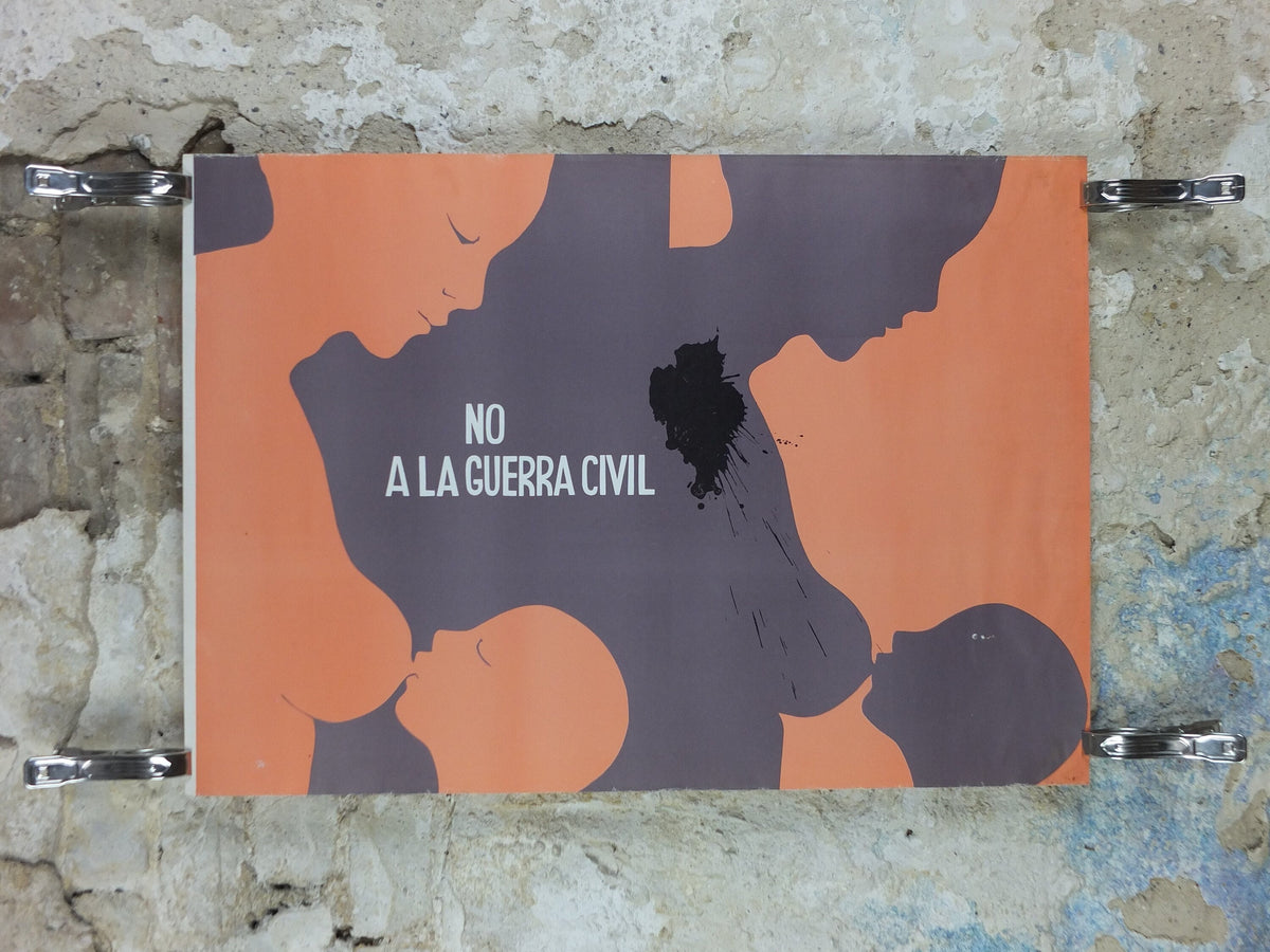 1973 Chilean Allende Poster, No to Civil War, Mother and Child, Chilean Socialist Government, Education, wall art decor