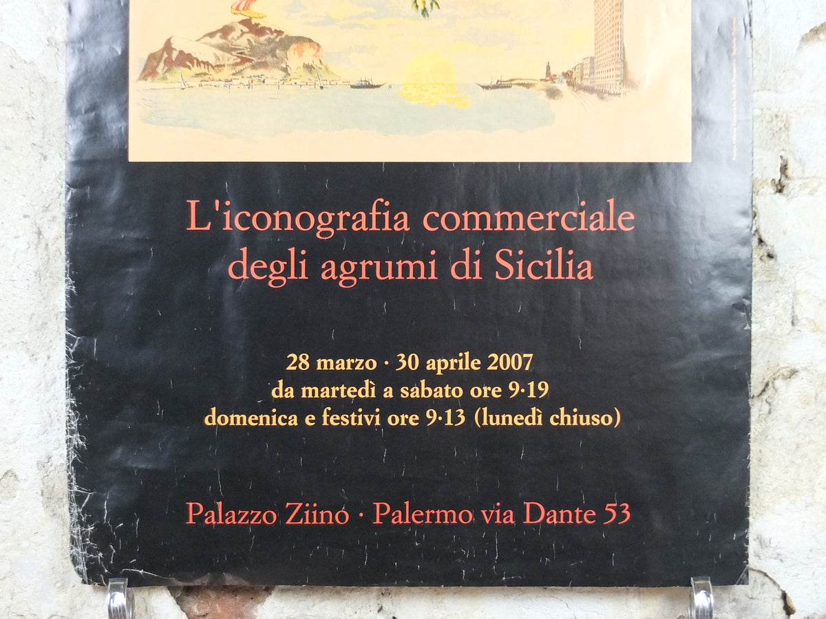 2007 From Palermo to America Poster, Sicilian Italian immigration to the United States, wall art decor