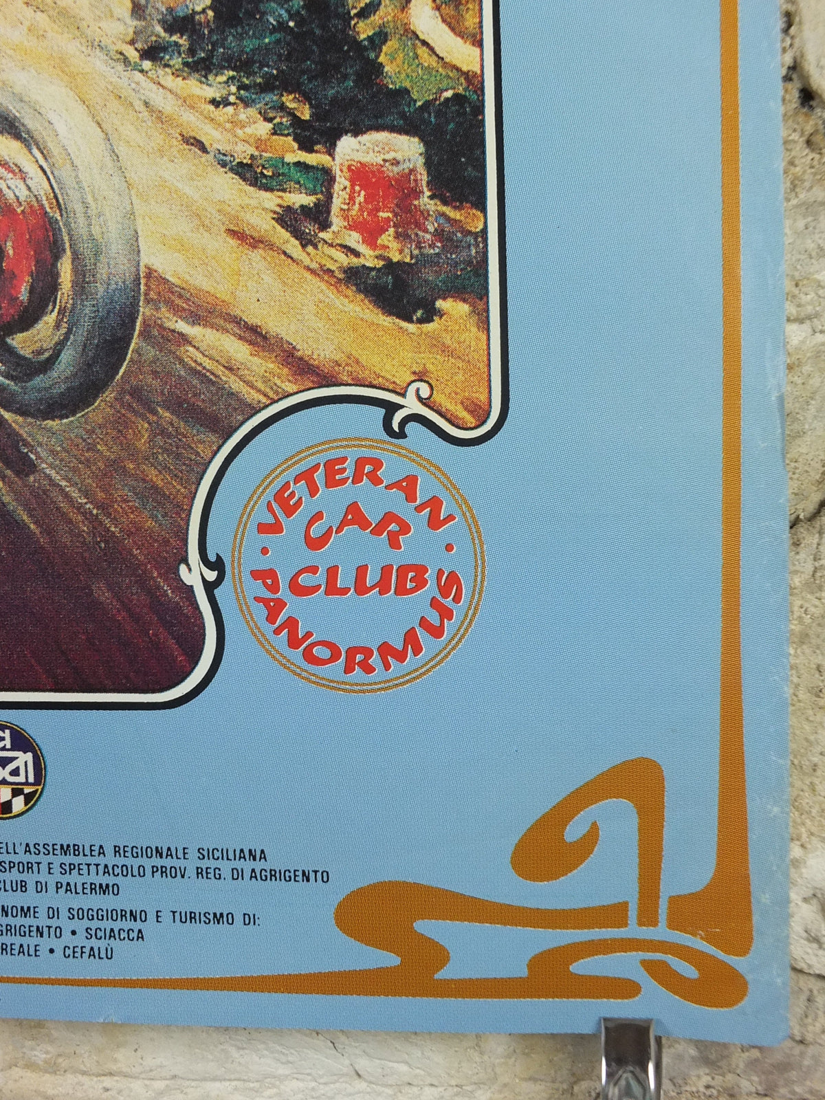 1990 La Sicilia dei Florio Poster, Panormus Vintage Car Rally enthusiasts, Sicily, Italy, motor sport motorsport, wall art decor