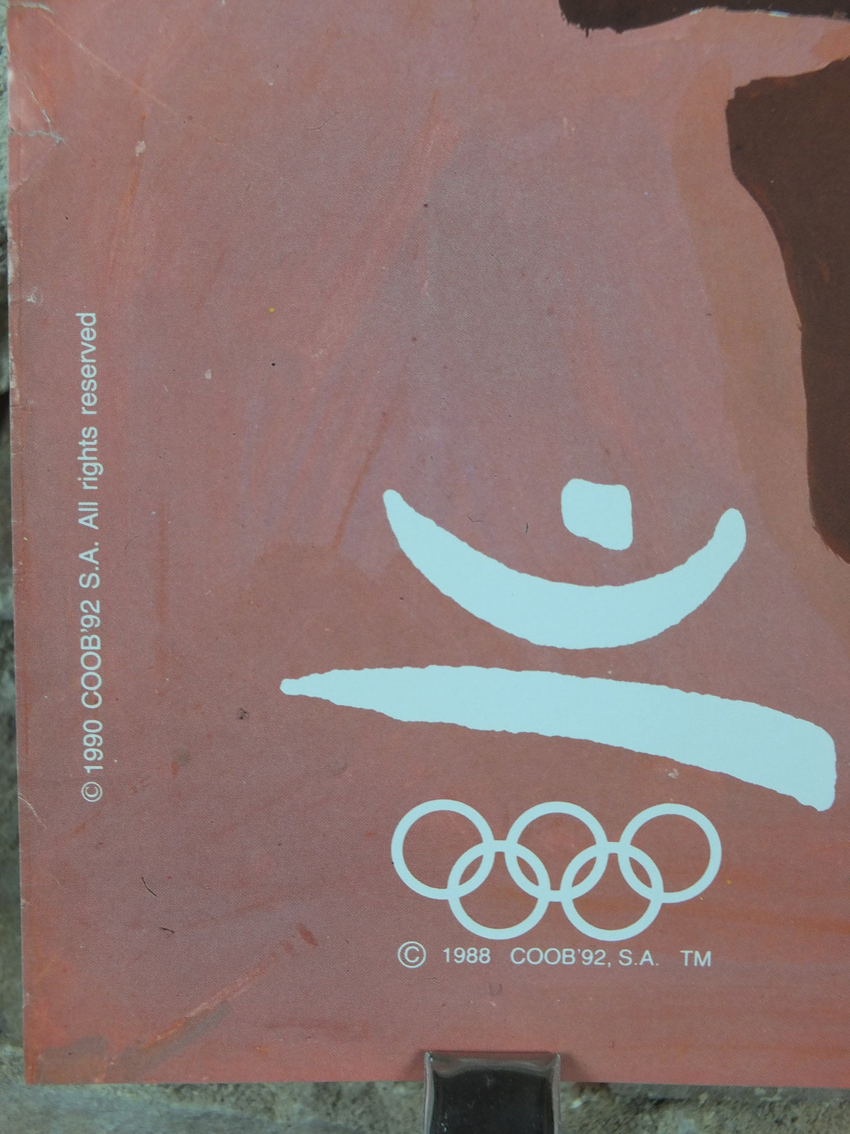 1992 Vintage Barcelona Olympic Poster, Athletics by Giralt Miracle, XXV Olympiad, post modern, sport wall art decor