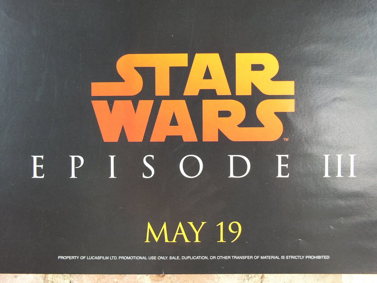 2005 Darth Vader Poster, Vintage Star Wars Trilogy, Revenge of the Sith, Lucasfilm, wall art film memorabilia