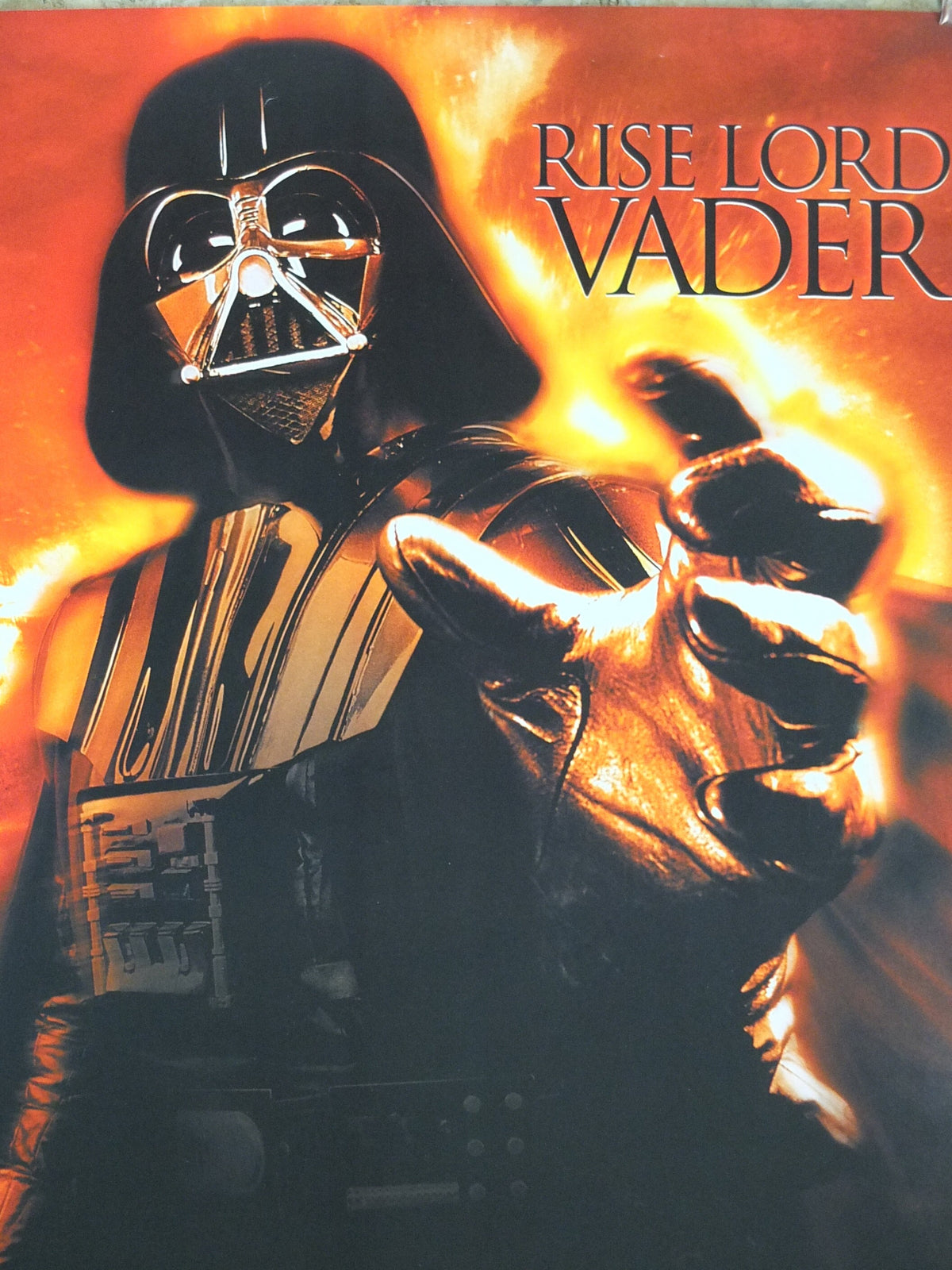 2005 Darth Vader Poster, Vintage Star Wars Trilogy, Revenge of the Sith, Lucasfilm, wall art film memorabilia