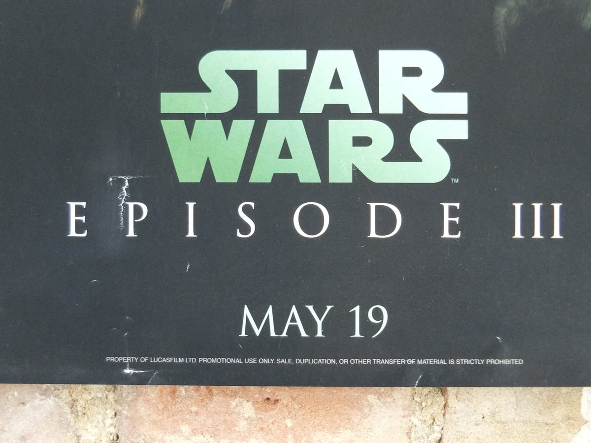 2005 Yoda Poster, Vintage Star Wars Trilogy, Revenge of the Sith, Lucasfilm, wall art film memorabilia