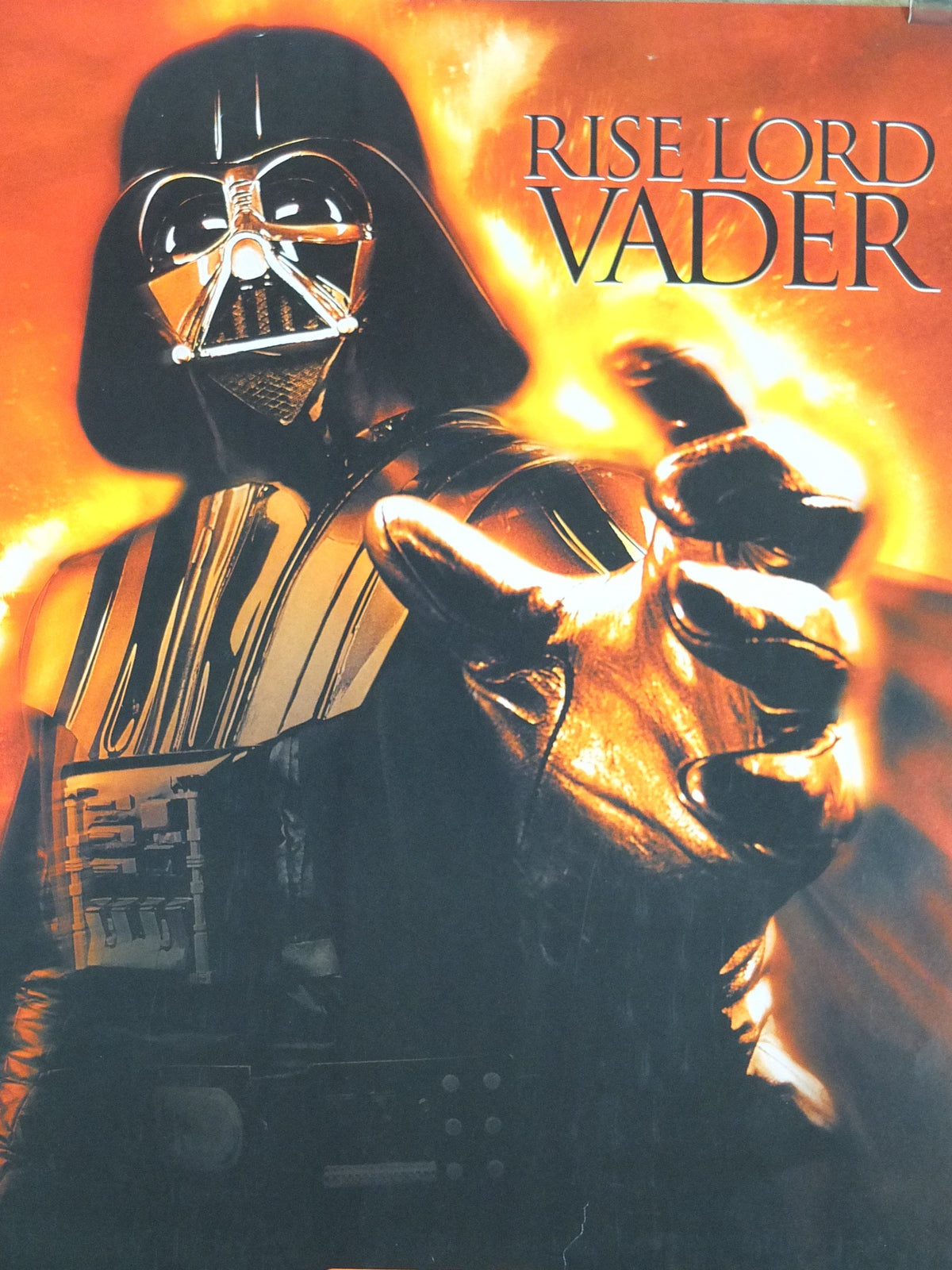 2005 Darth Vader Poster, Vintage Star Wars Trilogy, Revenge of the Sith, Lucasfilm, wall art film memorabilia