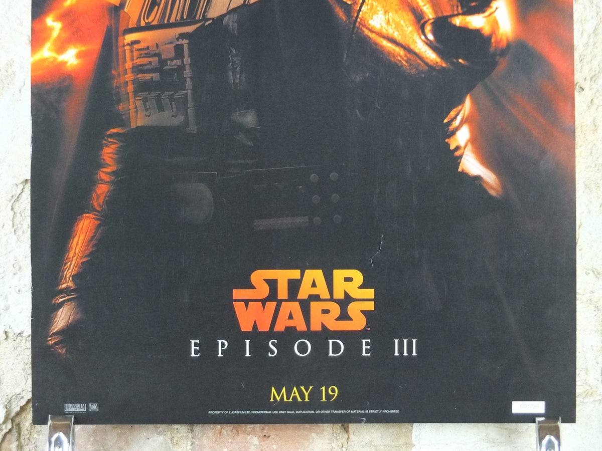 2005 Darth Vader Poster, Vintage Star Wars Trilogy, Revenge of the Sith, Lucasfilm, wall art film memorabilia